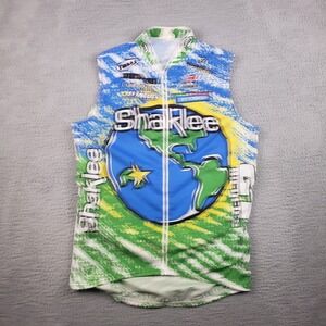 Shaklee Aussie Shirt Mens M Green Blue Jersey Pro Cycling Road Bike Sport